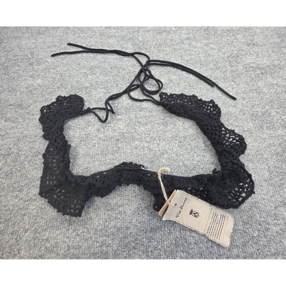 VLAS BLOMME Crochet Chocker Neck Tie Accessory Women's One Size Cotton NWT